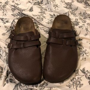 Leather Birkenstock Clogs / Mules